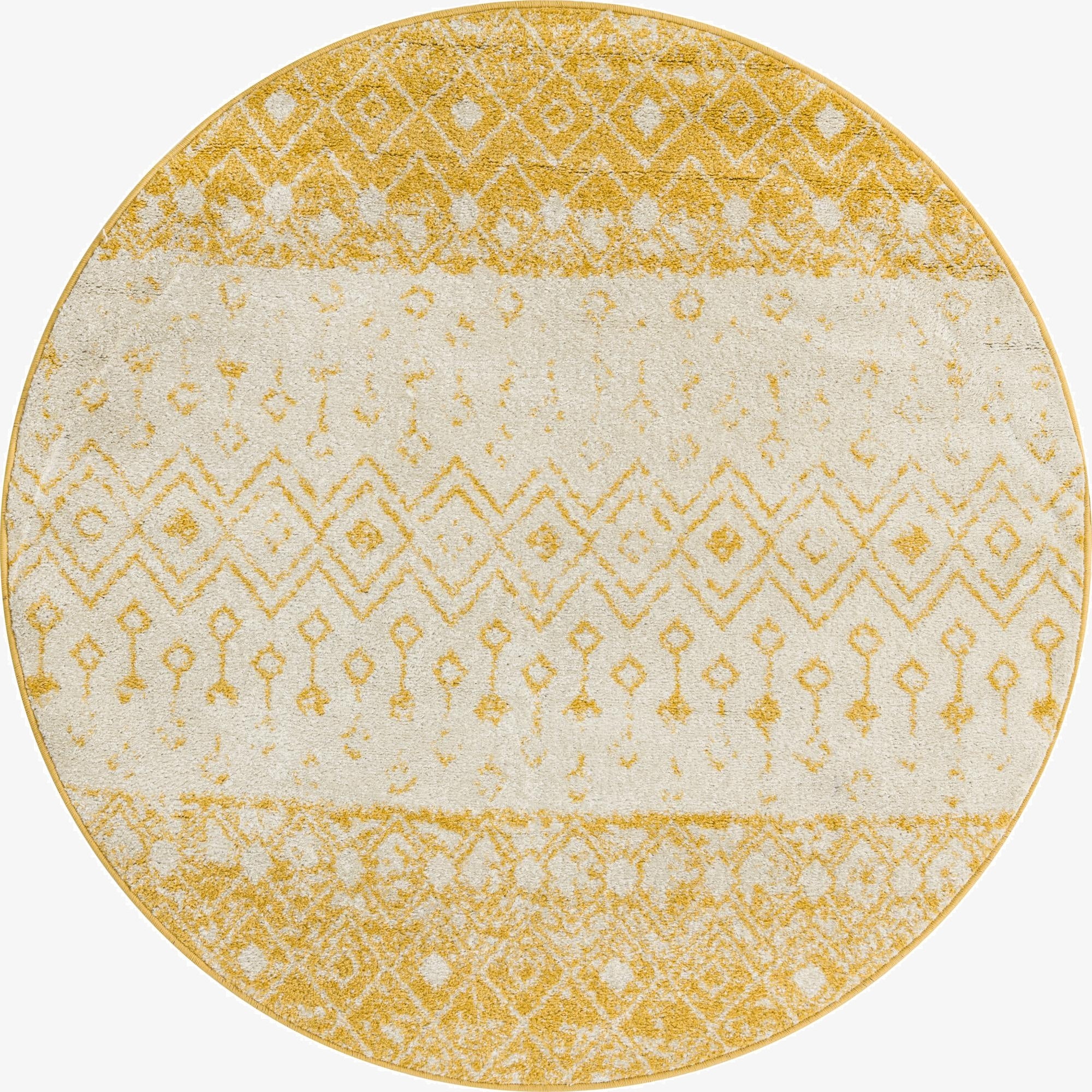 5' 3 x 5' 3 Moroccan Trellis Round Rug
