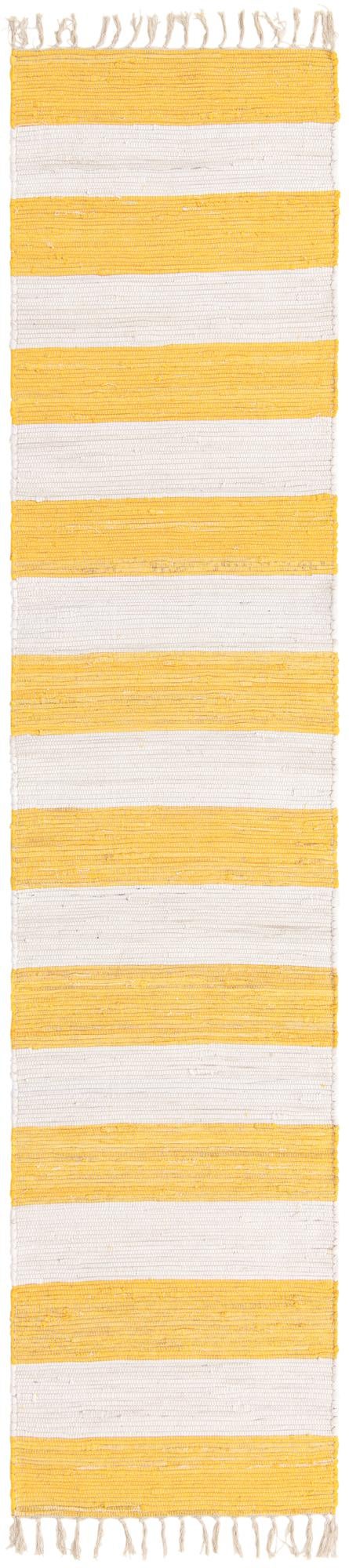2' 7 x 12' Hand Woven Chindi Rag Runner Rug