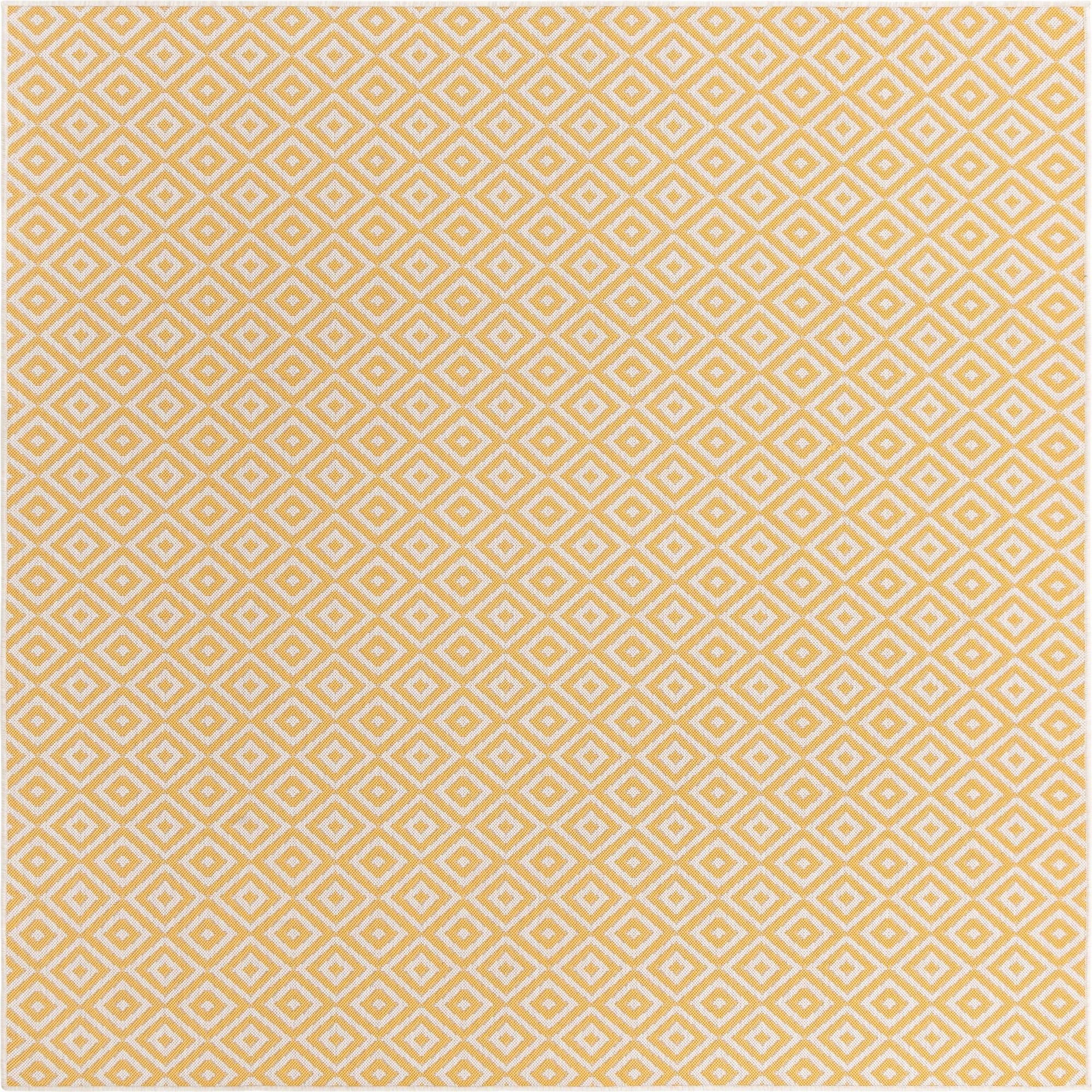 7' 10 x 7' 10 Easy-Clean Jill Zarin Costa Rica Indoor / Outdoor Square Rug