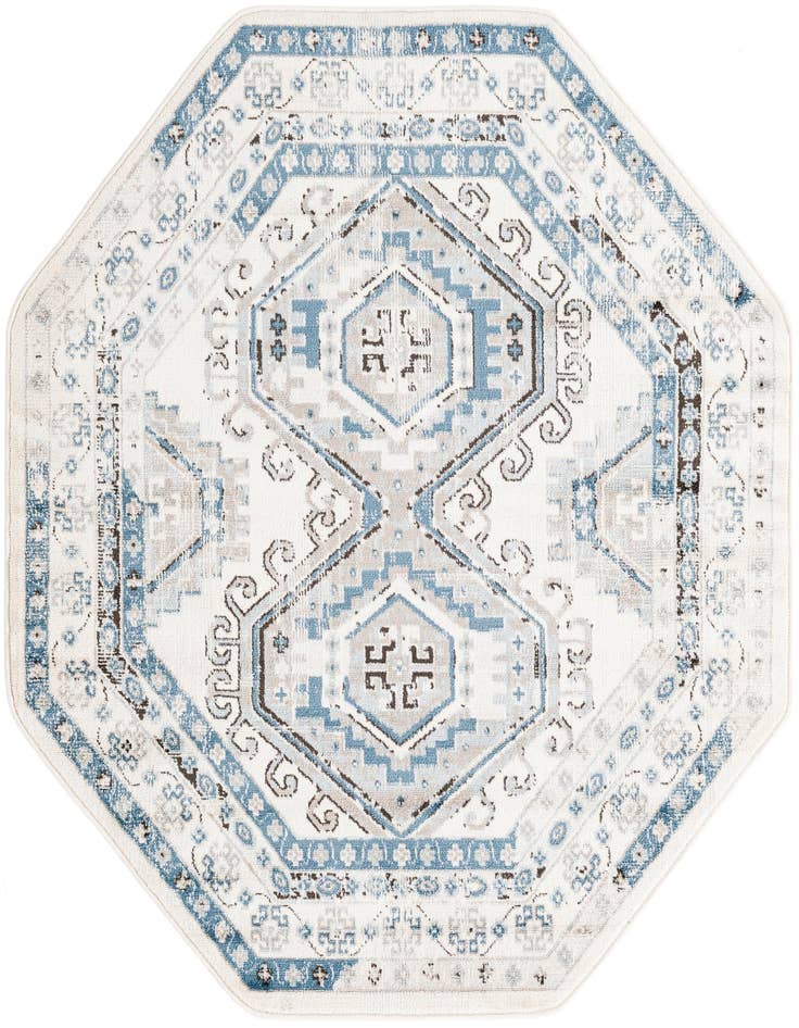 Detail image of 5' 3 x 5' 3 Charlotte Octagon Rug