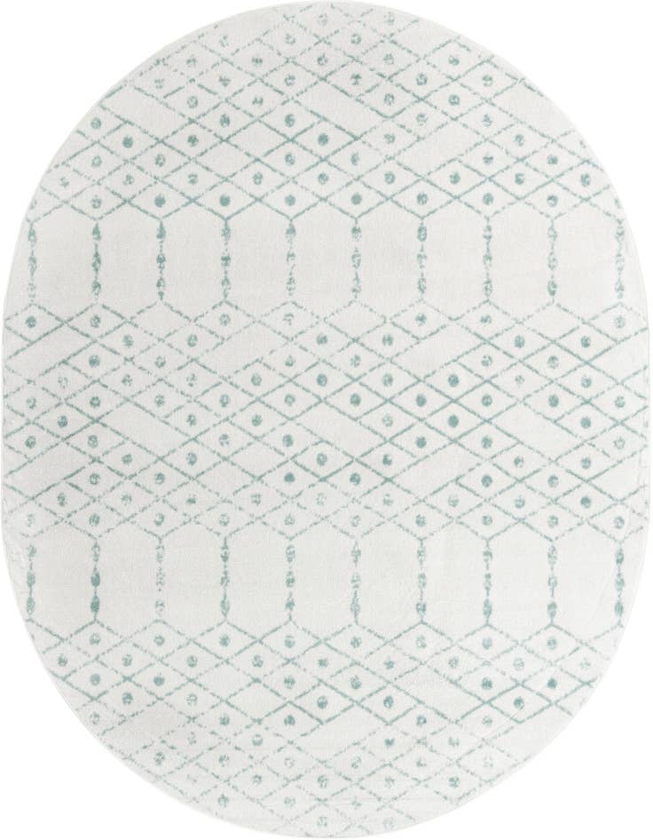 Detail image of 7' 10 x 10' Paxon Trellis Oval Rug