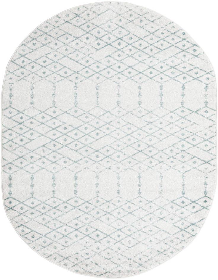 Detail image of 5' 3 x 8' Paxon Trellis Oval Rug