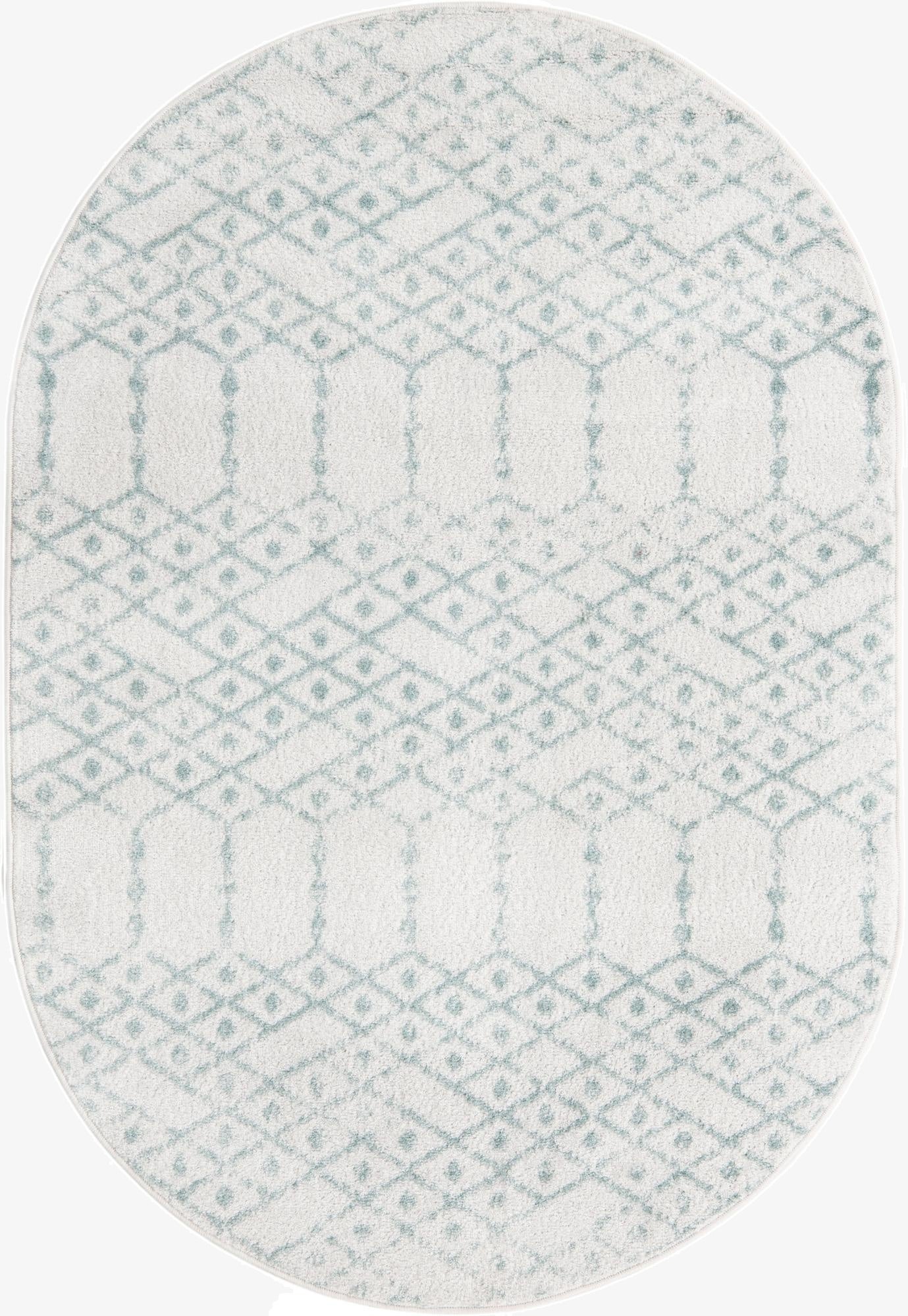 4' x 6' Paxon Trellis Oval Rug