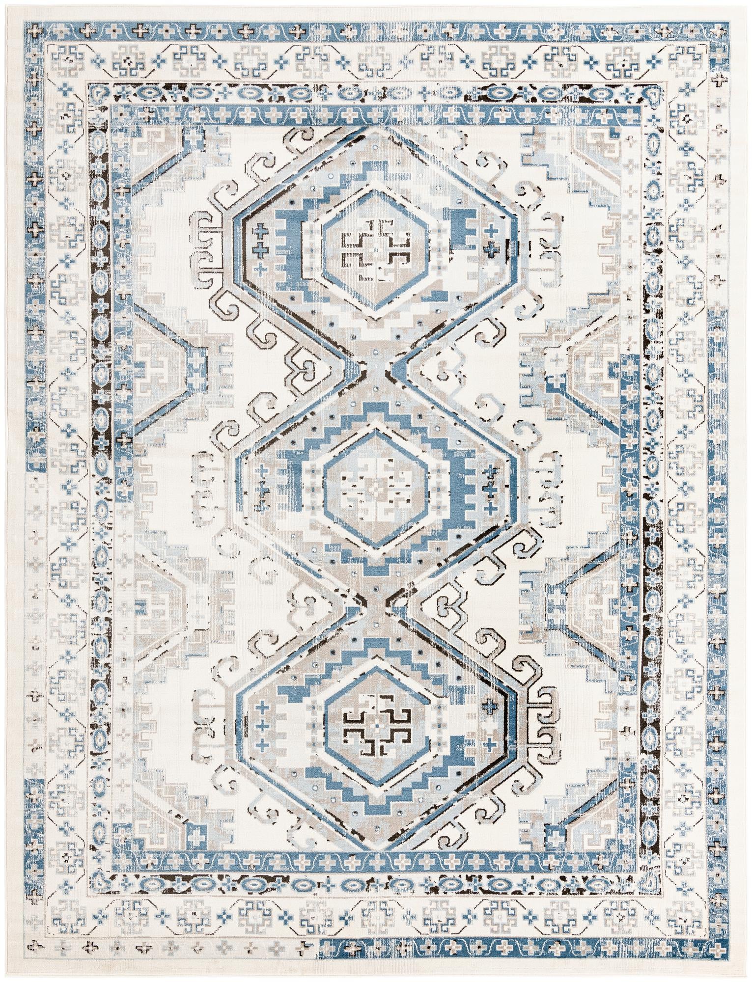 Rug Ivory Aqua Swatch link