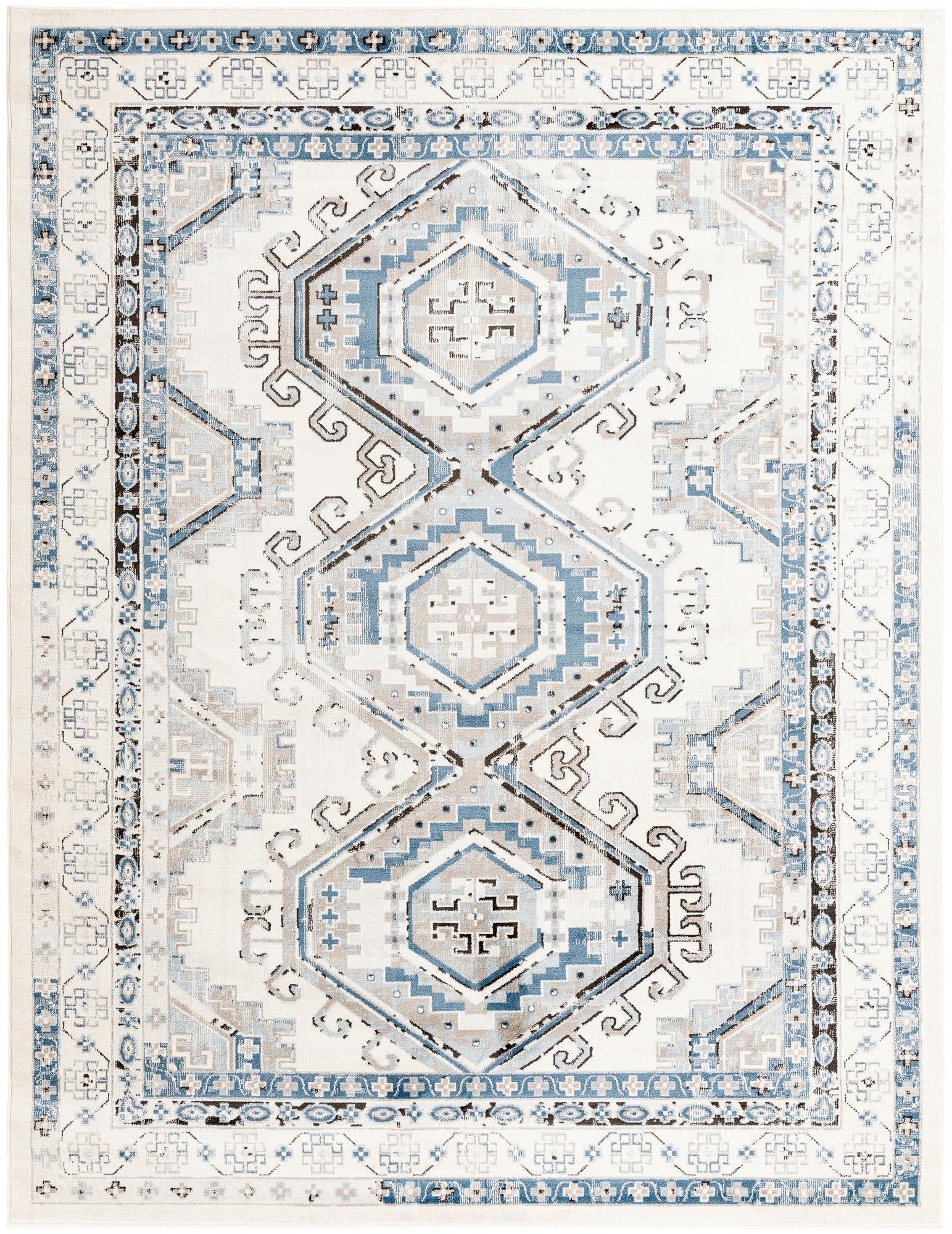 Rug Ivory Aqua Swatch link