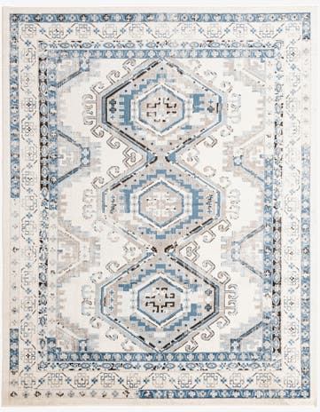 Ivory Aqua Charlotte Rug