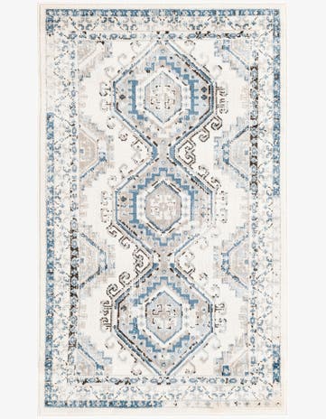 Ivory Aqua Charlotte Rug