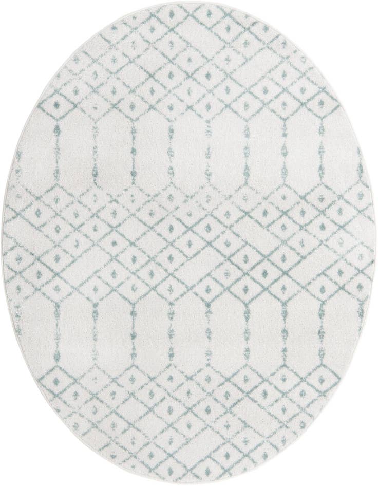Detail image of 5' 3 x 5' 3 Paxon Trellis Round Rug