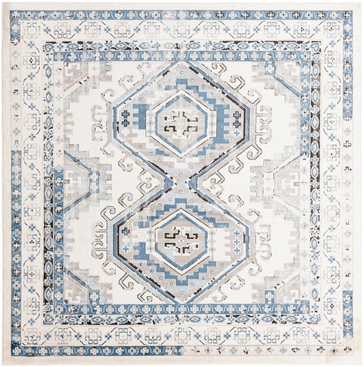 Detail image of 7' 10 x 7' 10 Charlotte Square Rug