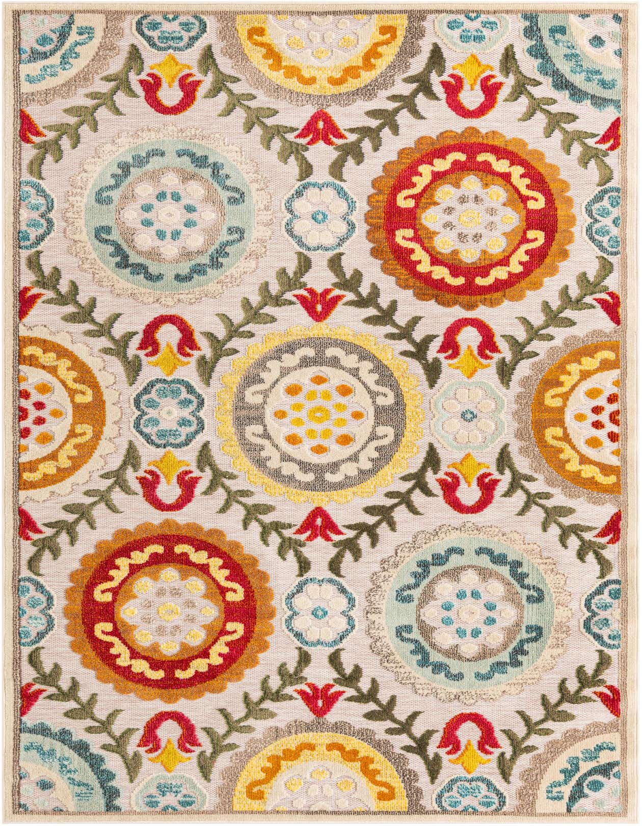 6' x 9' Easy-Clean Casablanca Indoor / Outdoor Rug