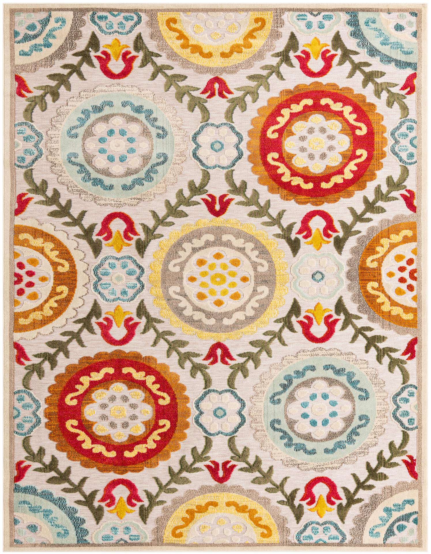 7' 10 x 10' Easy-Clean Casablanca Indoor / Outdoor Rug