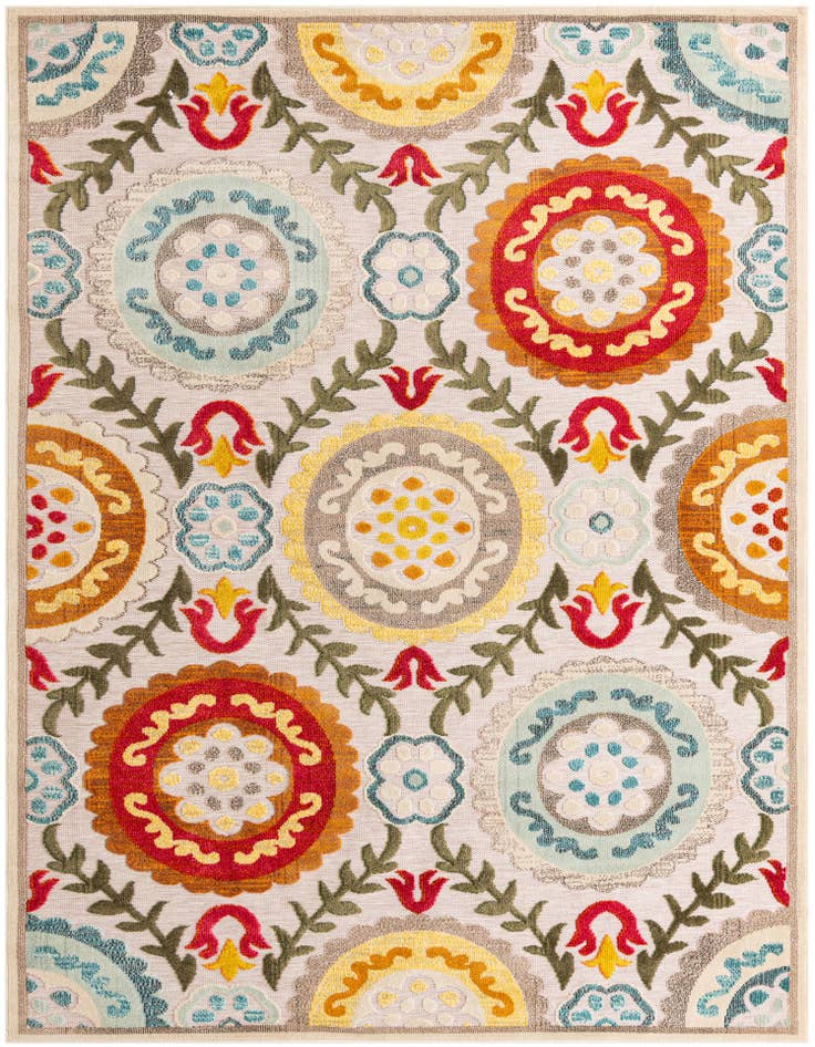 Detail image of 7' 10 x 10' Easy-Clean Casablanca Indoor / Outdoor Rug