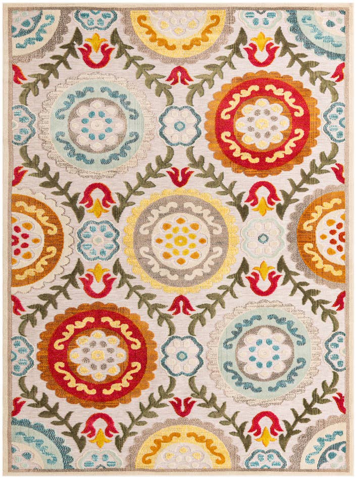 Detail image of 7' 10 x 10' Easy-Clean Casablanca Indoor / Outdoor Rug