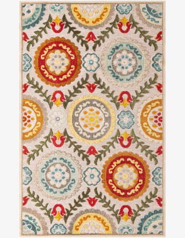 5' 3 x 8' Easy-Clean Casablanca Indoor / Outdoor Rug