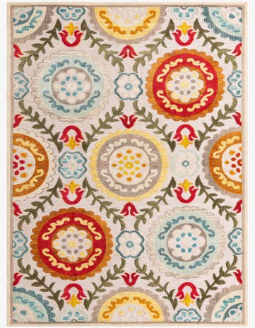 7' 10 x 10' Easy-Clean Casablanca Indoor / Outdoor Rug