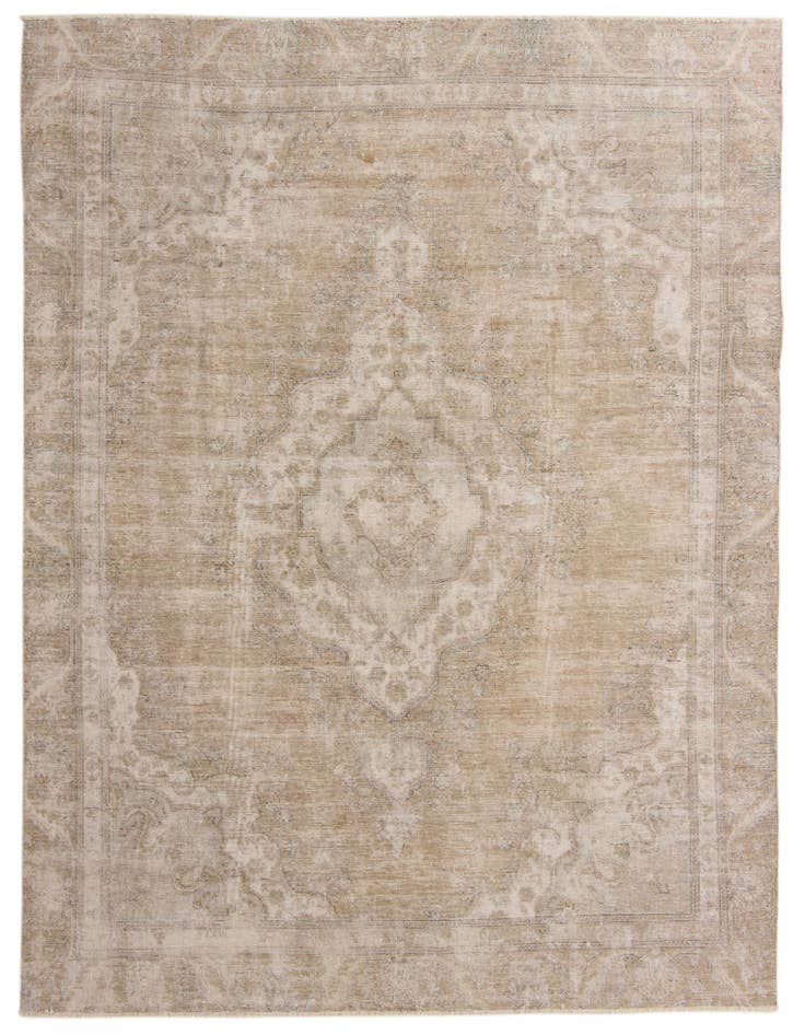 Detail image of 8' 8 x 11' 8 Hand Knotted Ultra Vintage Persian Wool Rug