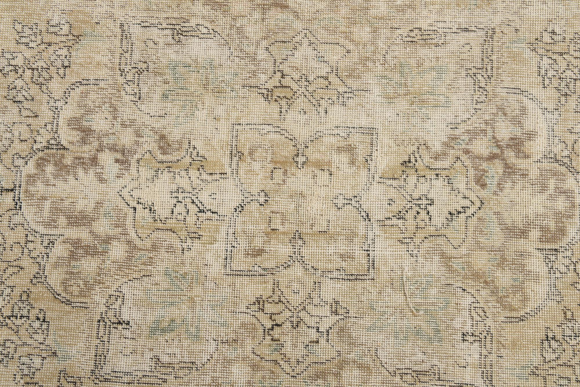 7' 4 x 10' 4 Hand Knotted Ultra Vintage Persian Wool Rug