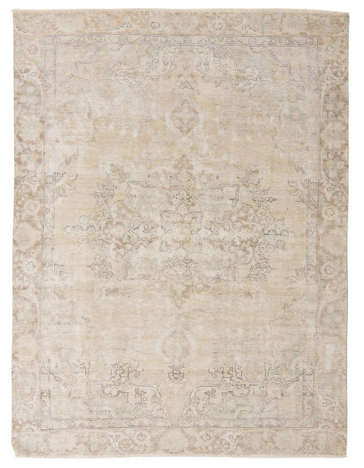 Detail image of 7' 4 x 10' 4 Hand Knotted Ultra Vintage Persian Wool Rug