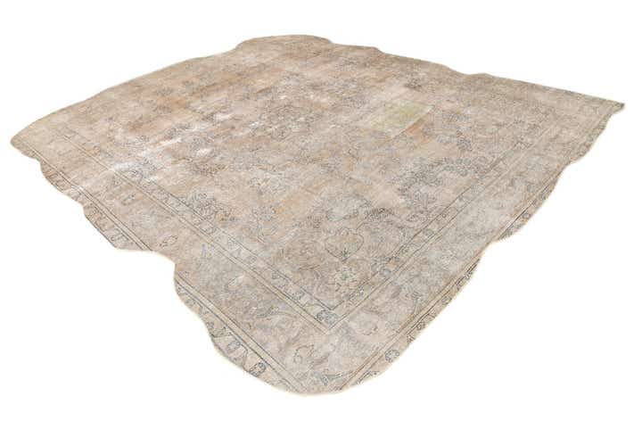 9' 6 x 13' 3 Hand Knotted Ultra Vintage Persian Wool Rug