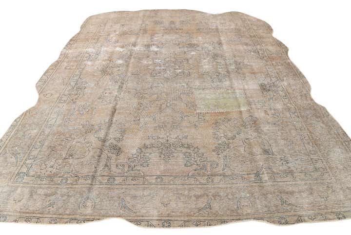 9' 6 x 13' 3 Hand Knotted Ultra Vintage Persian Wool Rug