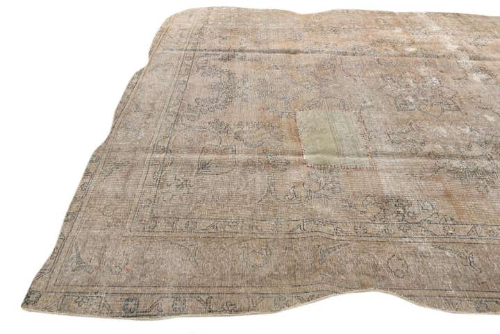 9' 6 x 13' 3 Hand Knotted Ultra Vintage Persian Wool Rug