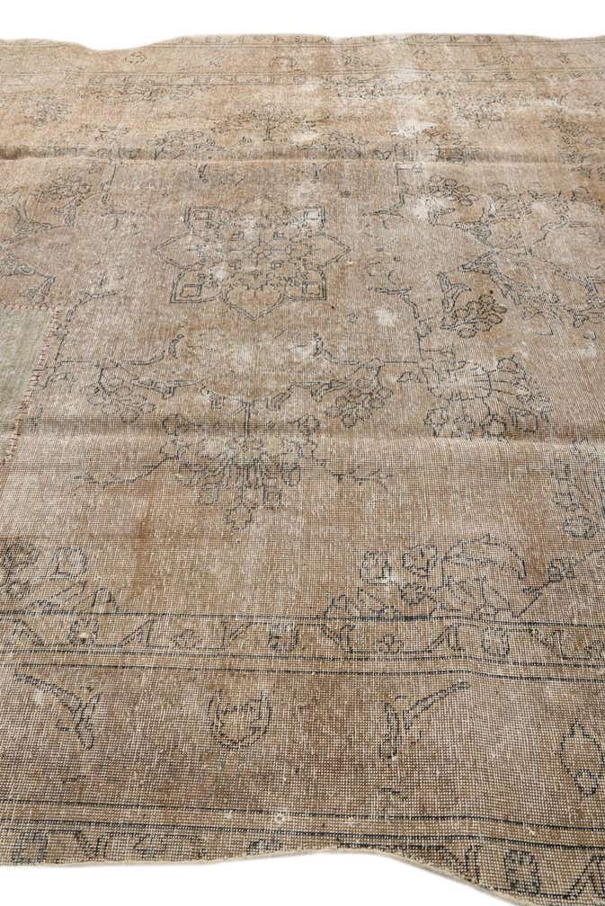 9' 6 x 13' 3 Hand Knotted Ultra Vintage Persian Wool Rug