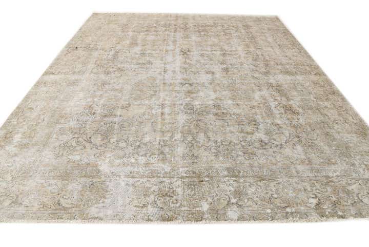 9' 7 x 12' 3 Hand Knotted Ultra Vintage Persian Wool Rug