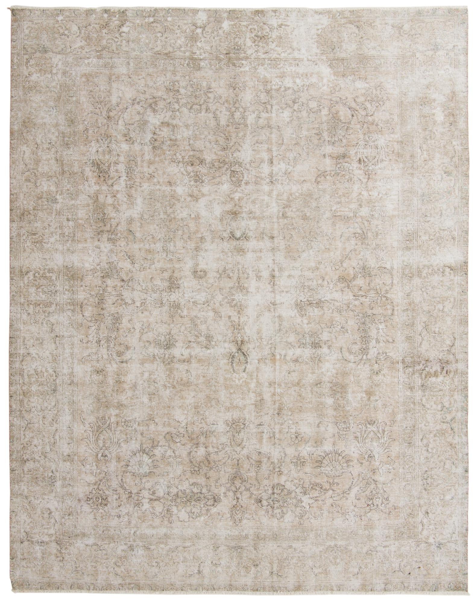 9' 7 x 12' 3 Hand Knotted Ultra Vintage Persian Wool Rug