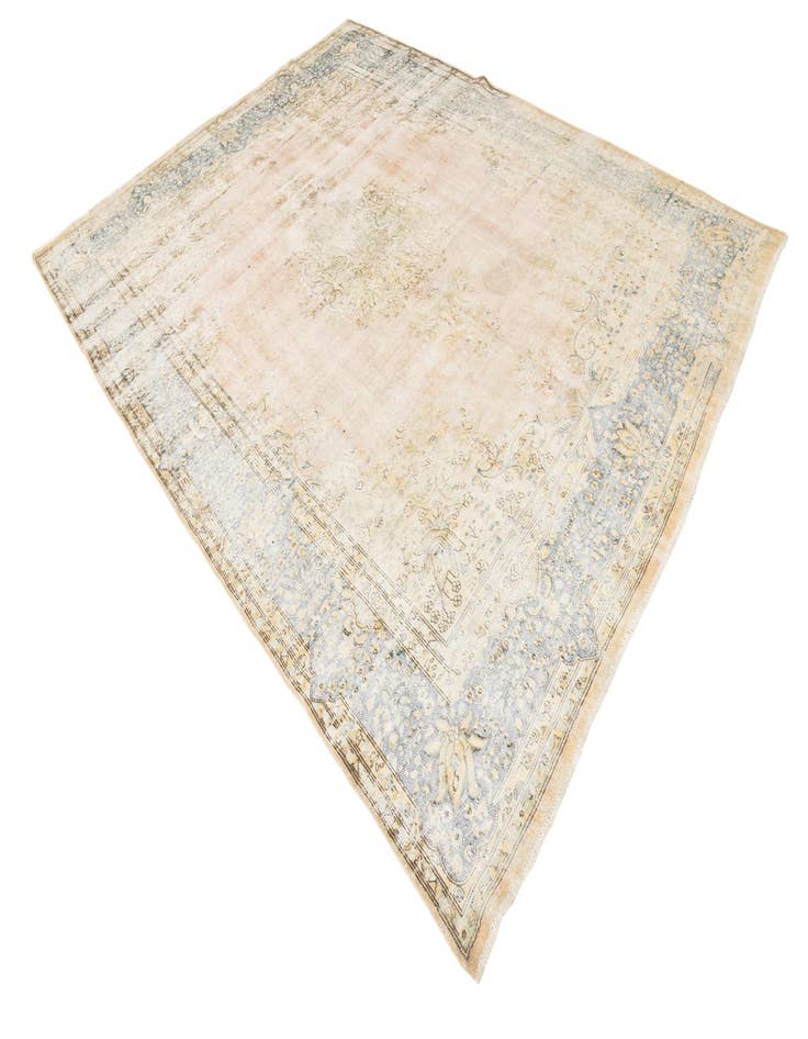 Detail image of 8' 9 x 11' 3  Hand Knotted Ultra Vintage Persian Wool Rug