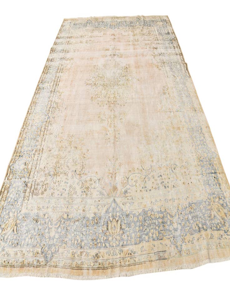 Detail image of 8' 9 x 11' 3  Hand Knotted Ultra Vintage Persian Wool Rug