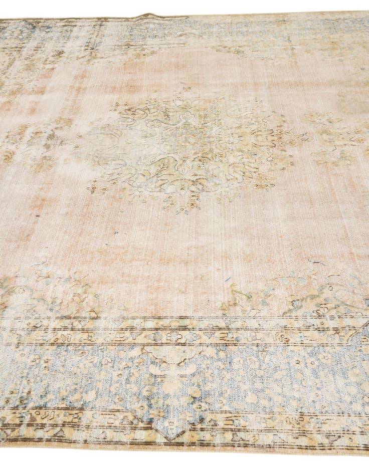 Detail image of 8' 9 x 11' 3  Hand Knotted Ultra Vintage Persian Wool Rug