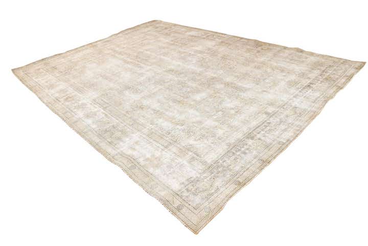 9' 7 x 12' 7 Hand Knotted Ultra Vintage Persian Wool Rug