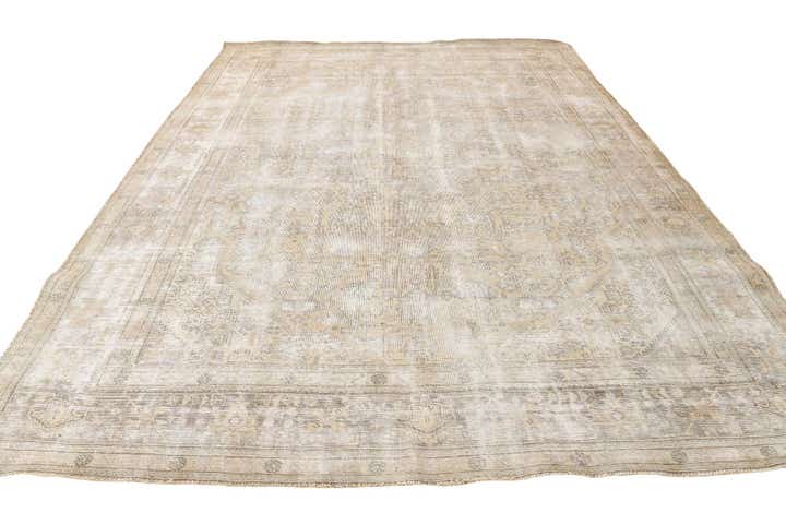 9' 7 x 12' 7 Hand Knotted Ultra Vintage Persian Wool Rug