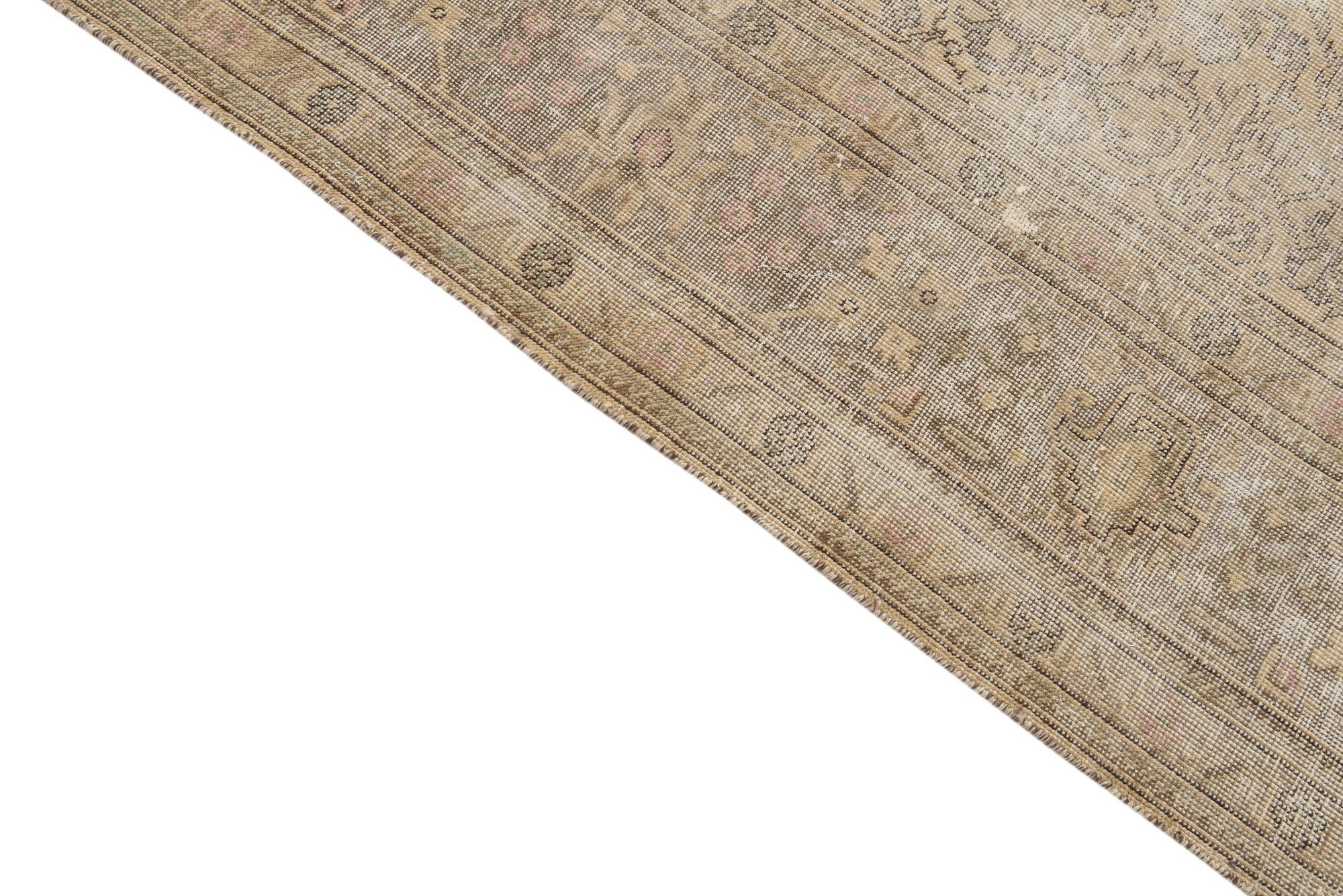 9' 7 x 12' 7 Hand Knotted Ultra Vintage Persian Wool Rug