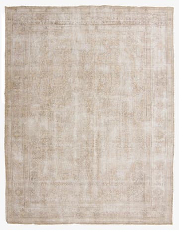 9' 7 x 12' 7 Hand Knotted Ultra Vintage Persian Wool Rug