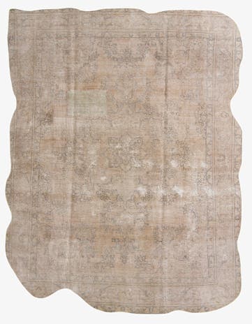 9' 6 x 13' 3 Hand Knotted Ultra Vintage Persian Wool Rug