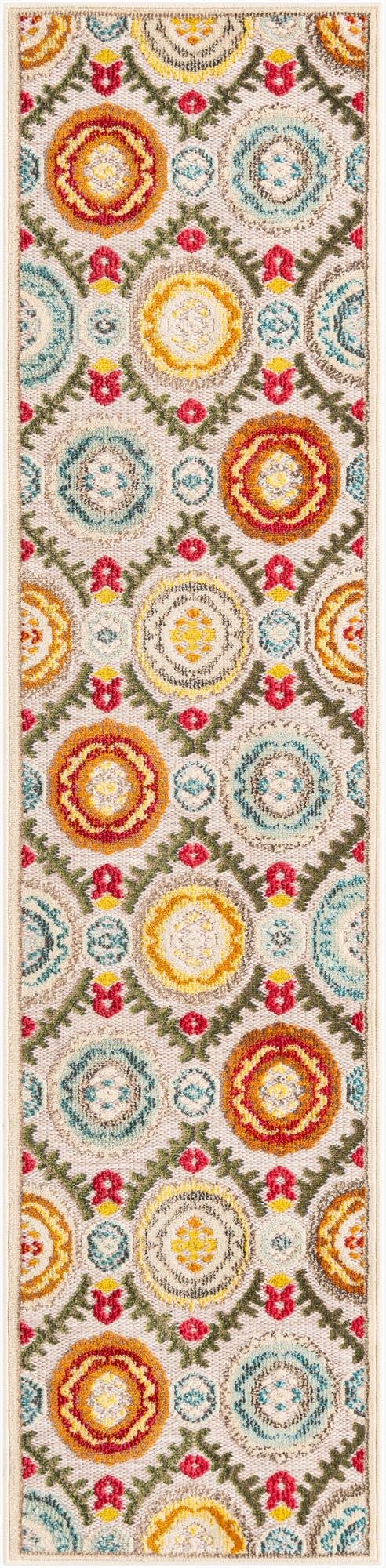 2' x 8'  Washable Casablanca Indoor / Outdoor Runner Rug