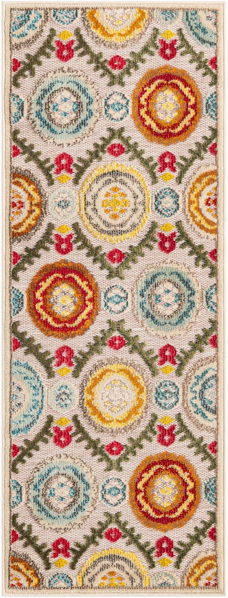 2' x 5'  Washable Casablanca Indoor / Outdoor Runner Rug