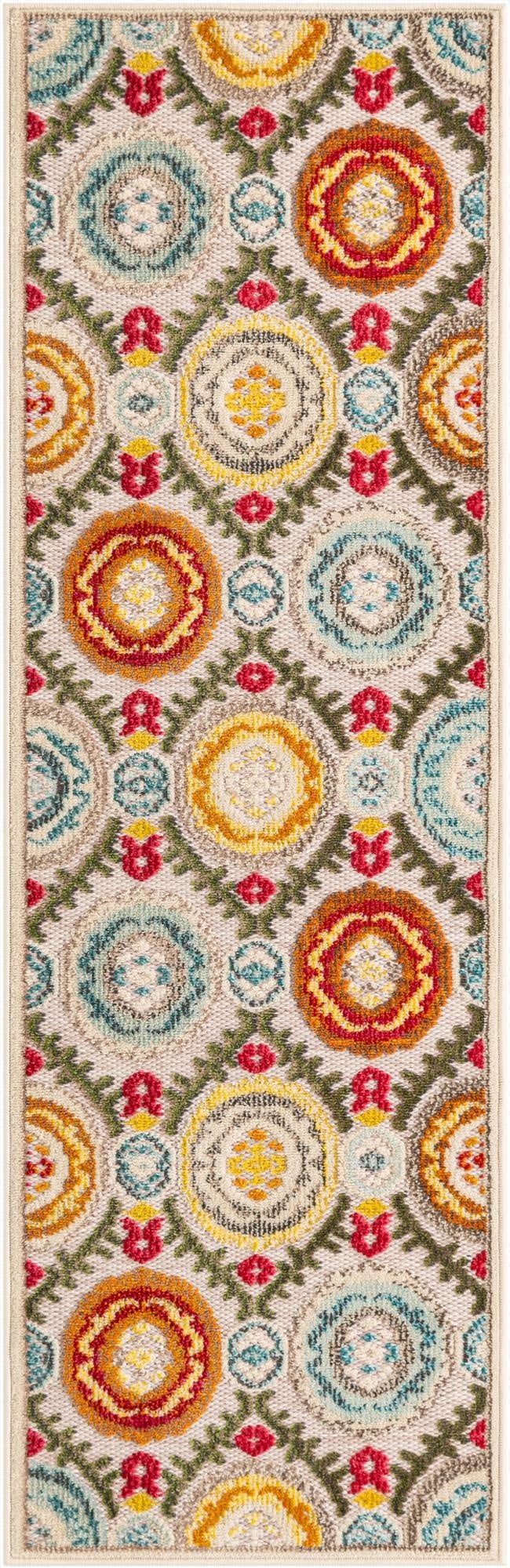 2' x 6'  Washable Casablanca Indoor / Outdoor Runner Rug