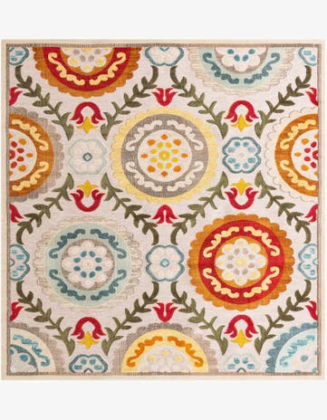 10' x 10' Easy-Clean Casablanca Indoor / Outdoor Square Rug