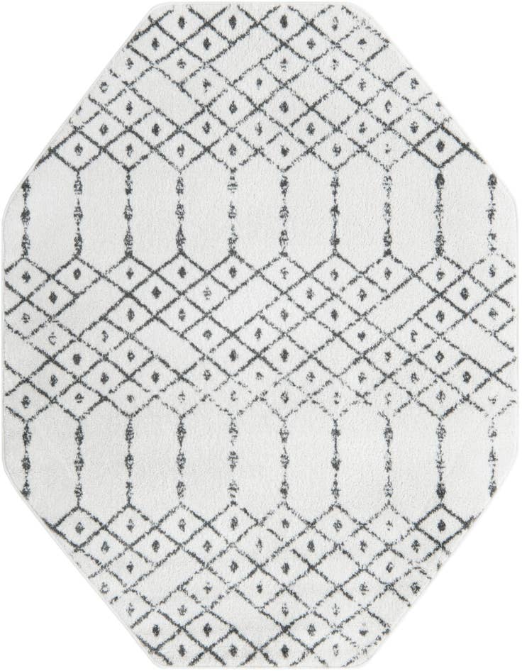 Detail image of 5' 3 x 5' 3 Paxon Trellis Octagon Rug