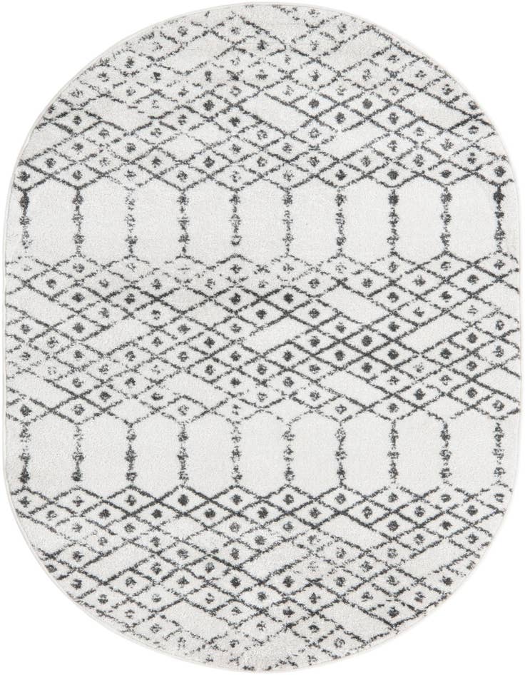 Detail image of 4' x 6' Paxon Trellis Oval Rug