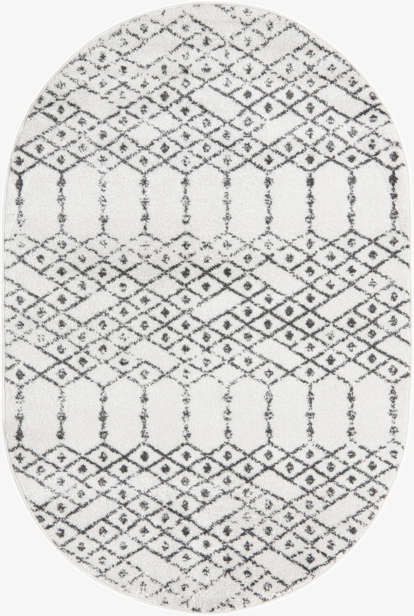 Primary image 4' x 6' Paxon Trellis Oval Rug
