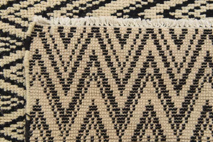5' x 8' 2 Hand Knotted Moroccan Wool Rug