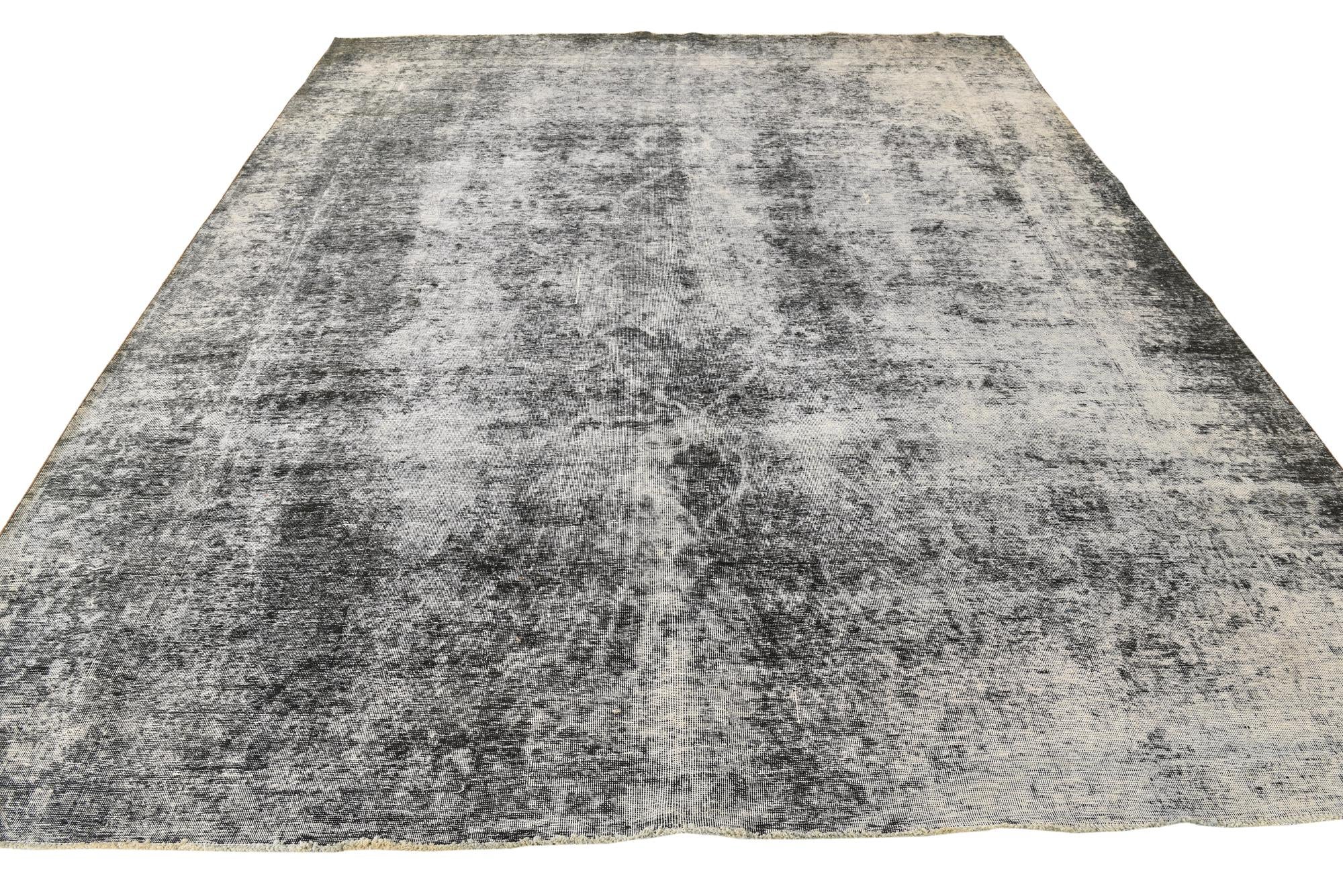 9' 3 x 11' 6 Hand Knotted Ultra Vintage Persian Wool Rug