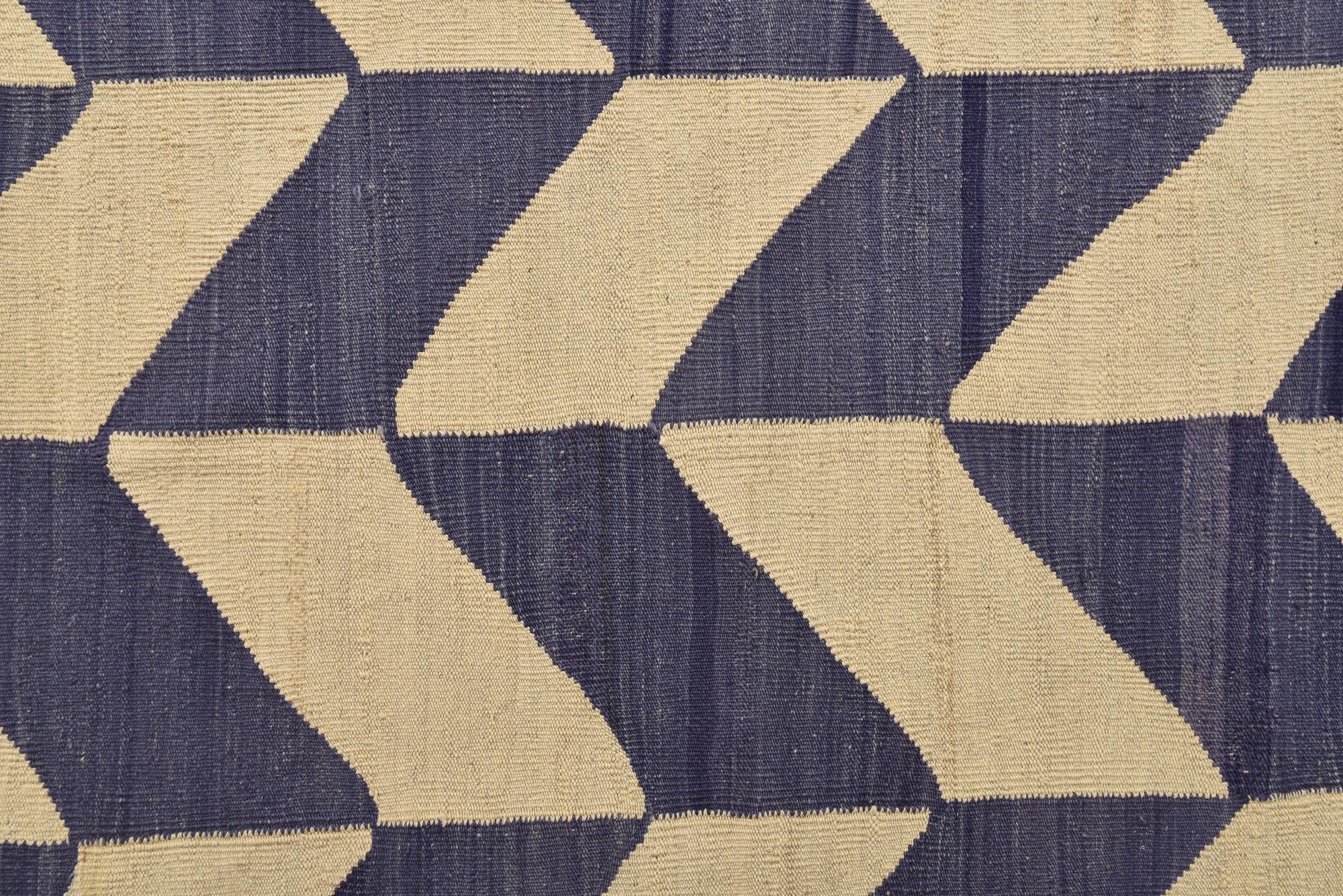 10' 5 x 13' Hand Woven Kilim Modern Wool Rug
