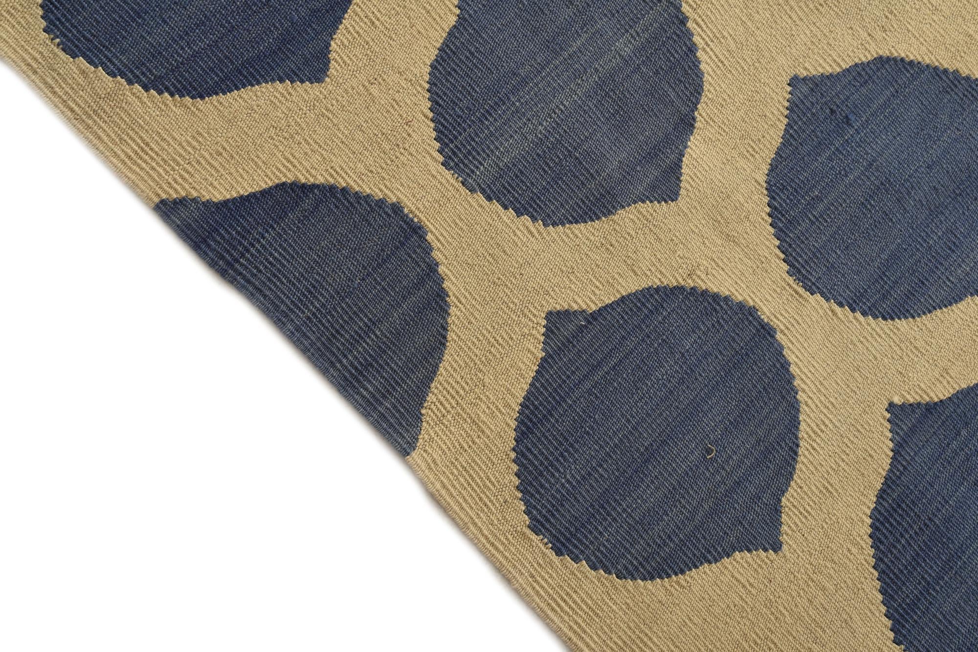 8' 5 x 9' 9 Hand Woven Kilim Modern Wool Rug
