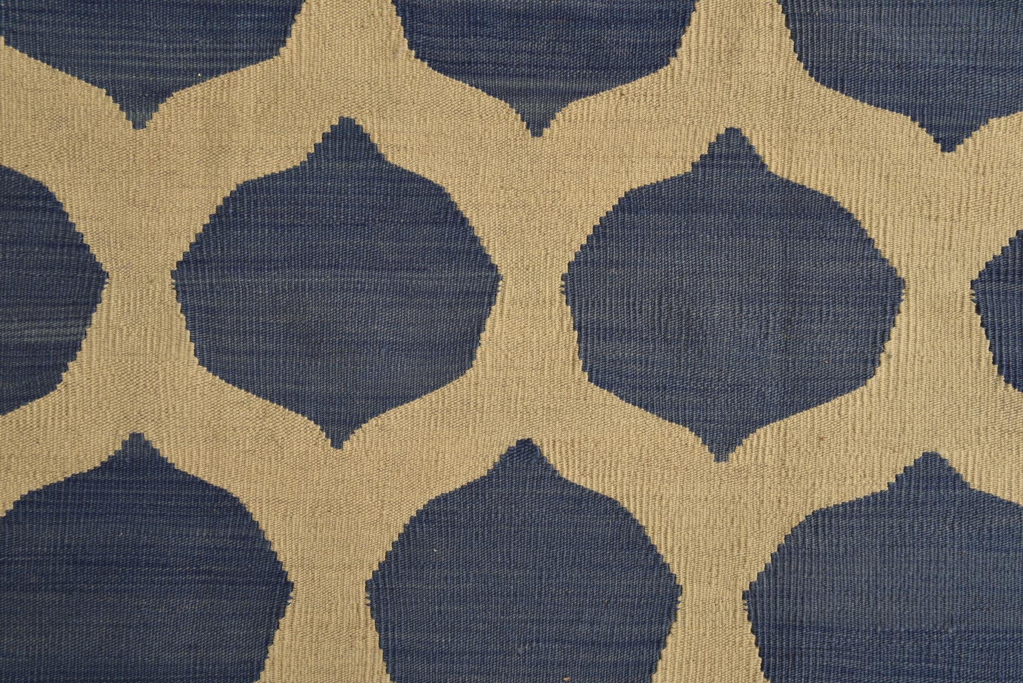 8' 5 x 9' 9 Hand Woven Kilim Modern Wool Rug
