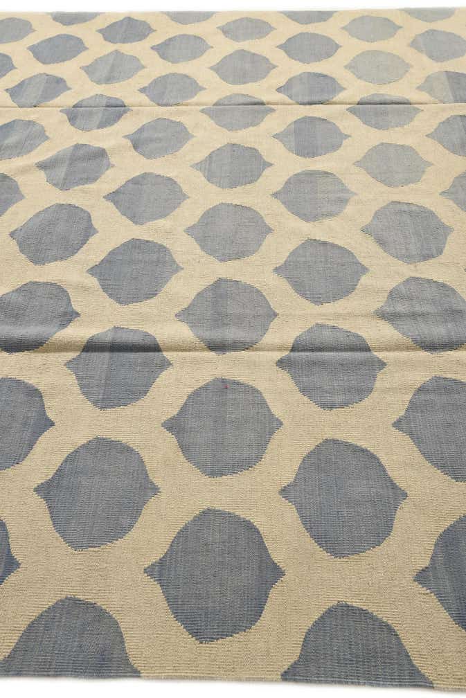 8' 6 x 9' 8 Hand Woven Kilim Modern Wool Rug