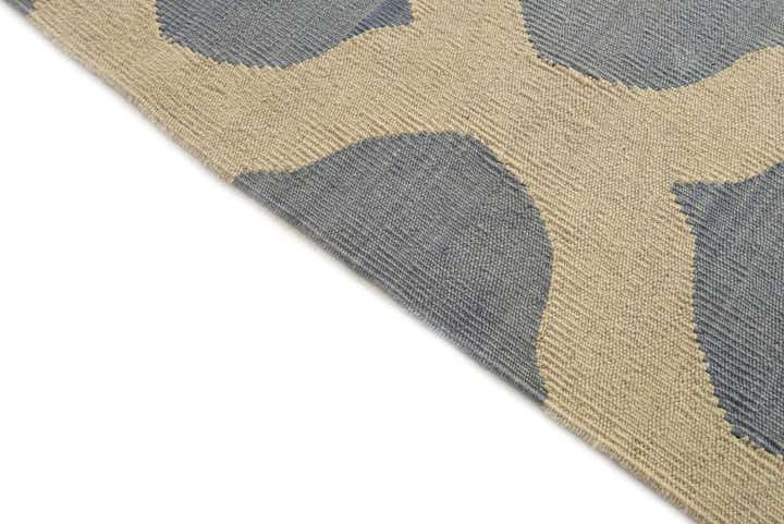 8' 6 x 9' 8 Hand Woven Kilim Modern Wool Rug